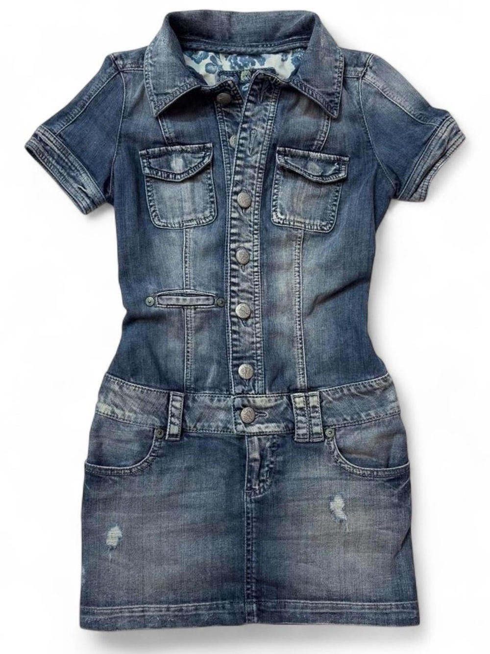 y2k Guess Denim mini dress